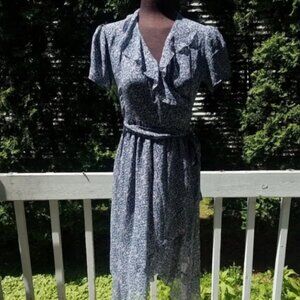 Silk wrap dress by Annie Havlick for Anthropologie M